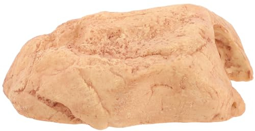 HIAKDOFT Reptilienversteck Höhle aus Harz Klein Naturgetreu Gestaltet Terrariendekoration Sicherer Unterschlupf für Kriechtiere und Schildkröten