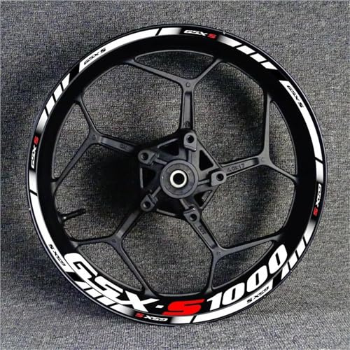 Llanta Decorativas Pegatina Adhesivos para Llantas De Motocicleta para Suzuki GSXS1000 GSX-S 1000 R GSXS/1000/R/S1000/S. Bandas Reflectantes para Pegatinas RuedasMoto(Color 11)