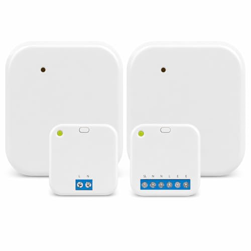 RF Wireless Pump Overrun Switch | Boiler Pump Control Mains Switch | RF Transmitter & Receiver Set | 230V Heating System Pump Overrun Controller - Hanicks