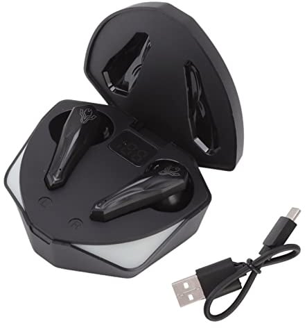 Omquot Cuffie da Gioco Senza Fili Bluetooth V5.1, Lunga Durata Per Il Lavoro Sportivo (Ponton)