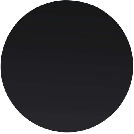 Mangloder Dessus de table rond en verre trempé 500 mm épaisseur 8 mm pour salon cuisine terrasse support protection mobilier décoration