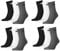 PUMA Unisex Short Crew Socken Sportsocken MIT FROTTEESOHLE 12er Pack (White-Grey-Black, 39-42)