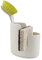 scarlettwares Dish Sponge Scrub Brush Dish Wand Holder Kitchen Sink Caddy Ceramic White Dishwasher Safe Modern Farmhouse Elegant Sturdy No Rust