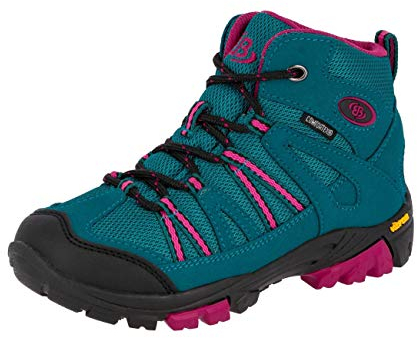 Brütting Unisex Kinder Ohio High Trekking- & Wanderhalbschuhe, Türkis Pink, 34 EU