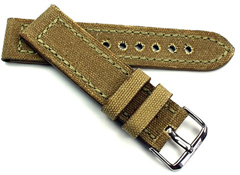 Sulla RIOS 1931 Herren Uhrenarmband Canvas & Leder Marine