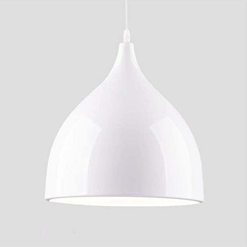 Design Modern Simplicity Industrial Edison hängen Anhänger Deckenleuchte Loft Bar Küche Kronleuchter E27 (Weiß)