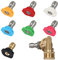STYDDI Pressure Washer Spray Nozzle Tips Set of 8, 1/4 inch Quick Connect and Multiple Degrees, Pivot Adapter Coupler with 5 Rotation Angles 2.5 GPM 4500PSI by STYDDI
