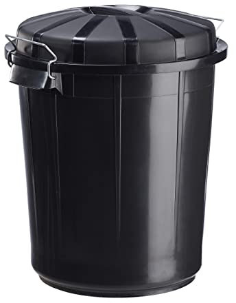 Poubelle de rue Bazi Green - 70l - noir