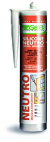 Silicone neutro trasparente ml 310 per interni ed esterni edilizia/serramenti G&B professional
