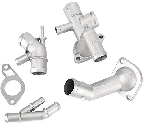 Manguera de refrigerante de brida, 4 unids/set Kit de brida de manguera de refrigerante de motor de aluminio apto para Mk4 1.8T 2000-2005 06A121132A