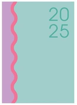 Terminplaner 2021, A5, Wochenansicht, Hardcover, Pastellfarben (Blau)