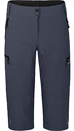 Bergson Vina Capri | Damen 3/4 Radhose 2in1 (mit gepolsterter Innenhose) - Funktionelle Damen 2in1 Radhose in 3/4 Capri-Länge, Normalgrößen, Supra Stretch 4-Wege-Stretch, inklusive gepolsterter & her