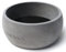GRAURAUM Deko-Schale aus Beton - handgefertigt | Betonschale mit Filzeinlage | trendiges Wohnaccessoire | Blumentopf | Pflanzentopf (Rund)