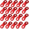 20Pcs Aluminum Alloy Guy Rope Tensioners Tent Wind Rope Fastener Cord Adjuster Cord Guyline Runners Wind Rope Buckle for Camping Hiking Outdoor Activity Tent Accessory