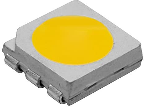 Lumonic 20x Superhelle LEDs vom Typ SMD 5050 - High Power LEDs zum selber Löten DIY in Farbe Kalt-Weiß 6000K - Durchmesser: 5x5mm