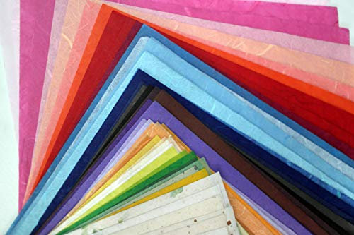 100 Blatt Papier-Design 22,9 x 30,5 cm Handarbeit Kunst Seidenpapier Japan Washi Design Kunst Kartenherstellung Glas Decoupage