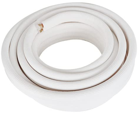 kimllier Extensión de manguera de cobre de aire acondicionado de 1/4 pulgadas y 1/2 pulgadas, mangueras de cobre aisladas para aire acondicionado Mini Split