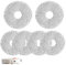 Exbrith 6 Piezas Paños de Repuesto, Recambios de Toallitas para Dreame L10 Ultra / L10s Pro / L10s Ultra/Xiaomi X10, Mopa Paño Almohadillas compatibles, Recambios de Toallitas para Dreame (Grigio)