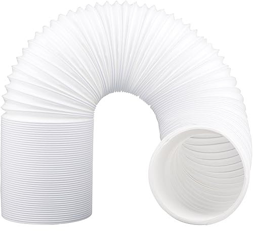 Portable Air Conditioner Hose 5.1 Inch Anti-Clockwise Thread AC Exhaust Vent Duct Hose Universal AC Tube Hose Kit Parts Accessories Hose, 13cm X 300cmLeft Rotation & counterclockwise