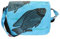 More Than Hip Qinisa Messenger Bag - Fisch Blau - Kleine Umhängetasche Damen aus Recycelten Zementsäcke Leichte Schultertasche Arbeitstasche Schultasche - 28 x 20 x 11/5 cm