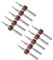 CoCud Micro pcB Perceuse Mèches, 1/8 Tige 0.1mm Coupe Bord, Tungsten Carbide Print Circuit Planche Perceuse Mèche - (pour Cnc Perçage Gravure Machine), 1 -Ensemble (10-Pièces)