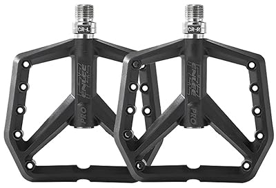 ENLEE 9/16 Mountainbike Ultra Light Nylon Pedal, 10.9 cm Widened Widened Ultralight Seal Bearing for Mtb Bicycle Pedals Accessories (Black)