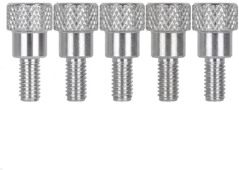 PrecisionGeek Vite a testa zigrinata M3,5 in acciaio inox - Shoulder Ø10 mm - M3,5 × 10 mm - Set da 5 pezzi