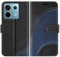BoxTii Cover per Xiaomi Redmi Note 13 PRO 5G, Custodia in PU Pelle Portafoglio, Magnetica Cover a Libro con Slot per Schede per Redmi Note 13 PRO 5G, Nero