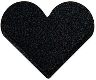 Hrlace 8 Stück Leder Herz Lesezeichen lesezeichen Personalisiert Leder Ecke Seite Buch Marks niedliche Lesezeichen Handgefertigt Lesezeichen für Buchliebhaber Buchzubehör Herz Schwarz