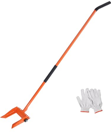 VEVOR Démonte Palette 152,4 cm Arrache Palettes Capacité de Charge 907 kg Acier au Carbone Q235 Outil de Démontage de Palettes Paire de Gants pour Démonter Enlever Parquet Planchers Planches en Bois