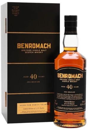 Benromach 40 Jahre Speyside Single Malt Release 2022 0,7 Liter 57,6% Vol.
