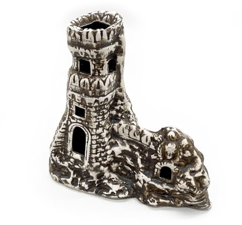 ZooPaul Keramik Deko Dekoration Aquarium Terrarium Turm Burg Schloss Berg groß