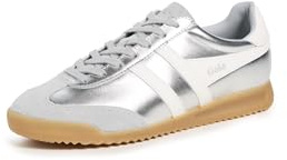 Gola Womens Torpedo Glimmer, Silver/Off White, 7 UK