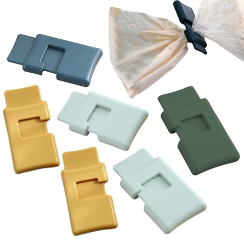 Brotbeutel-Clips, Brotbeutel-Verschlüsse - Quetschklammern für Lebensmittelbeutel - 6 Stück Chip-Beutel-Clips, Lebensmittelbeutel-Versiegelungswerkzeug für Trockenfrüchte, Lebensmittel, Snacks, Küche