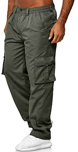 Pantalon De Travail Homme, Baggy Pantalon De Randonnée Gym Décontractée Survetement Sports Multi-Poches, Pantalon Cargo Homme Pantalons Jogging de Travail Sport Survêtement avec Poches Fonctionnelles
