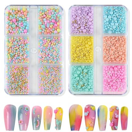 GZSYY Nail Charms Strasssteine Nägel 2 Boxen Nail Art Rhinestones Nagelschmuck Glitzersteine Nägel