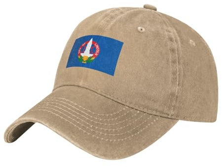 Herren Damen Baseballmütze Flagge Von Lincoln, Nebraska (1931-2022) Distressed Basecap Baumwolle Baseballkappe Verstellbar Cotton Cap Für Kletter Golf Tennis