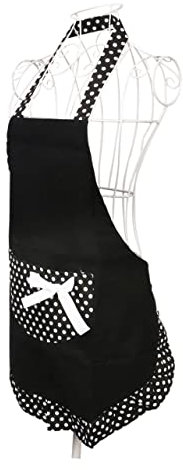 LABRIMP Cotton Apron Vintage Aprons for Women Baking Aprons Kitchen Apron Chef Bib Apron Spring Apron Sleeve Apron Proof Apron Dress Apron Attractive Apron Salon Apron Apron Black