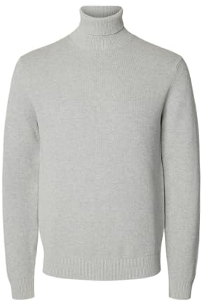 SELECTED HOMME Male Rollkragenpullover Baumwoll | Turtleneck