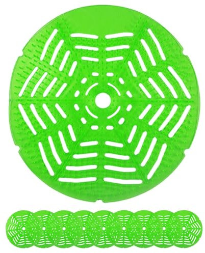 Cleaner Urinal Deodorizer, 10x Stain Remover Screen, Pads Toilet Cleaner Long-Lasting, Reduce Urinal Cake, About 15.5cm, Blue, Green, Red, Economical and Efficient