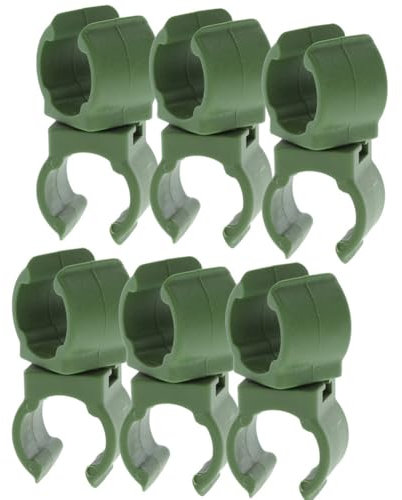 Generisch Garten Spalier - 6 Stück Pflanzenstiele Stützenclips | Robuste Struktur Pflanzen Verbinder Kreuz Clip | Pflanzstabbefestigung Für Tomaten Und Anderes Klettergemüse Und -Obst