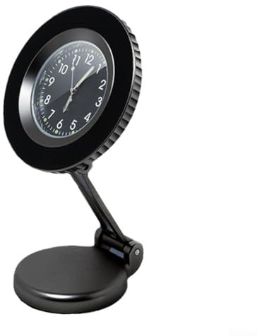 Lecreatekit Support de téléphone portable de voiture rotatif à 360°, support de téléphone de voiture avec pince solide, sécurité améliorée pour smartphone (tableau de bord)
