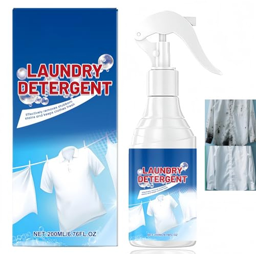 Stain Remover Spray,Spot Cleaner & Fabric Cleaner for Laundry,Effective on Coffee,Ink & Sweat Stains,Tackles Grease & Oil Stains,Fresh or Dried-in Stains,Stain Treater for White Clothes & Underwear