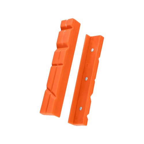 Schraubstock-Schutzbacken, 125 mm, weiche Backen für Schraubstock, stark magnetische Pads, Nylon, Multi-Groove und strukturierte Einsätze zum Spannen von Holzbearbeitung, Metall, Kunststoffen, 2 Stück