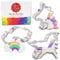 Ann Clark Unicorn Cookie Cutters 3-Pc. Set - Made in USA - Unicorn Head, Rainbow