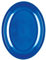 Piatti Plastica PP Round Ovali Piccoli 255mm cfz 50pz (Blu Mediterraneo)