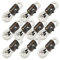 10 x 10m Male to Female XLR Mic Leads/Balanced Microphone Cables / 8 Colours / 10 Pack White
