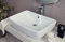 Yellowshop - Lavabo Da Appoggio Cm 59 x 42 Bacinella Lavandino Lavello Rettangolare In Ceramica Bianco Sanitari Bagno Design Moderno Modello Country
