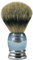 Hans Baier Exclusive Rasierpinsel Acryl Aquamarin-blau mit Metallfuss - Größe 3