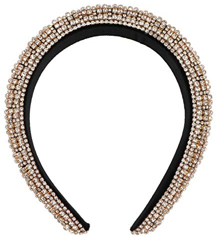 Beaupretty Damen Haarreif Glitzer Strass Haarreif Barock Kristall Stirnbänder Diamant Haarbänder Party Gefälligkeiten Liefert Kopfreifen für Frauen Mädchen Damen